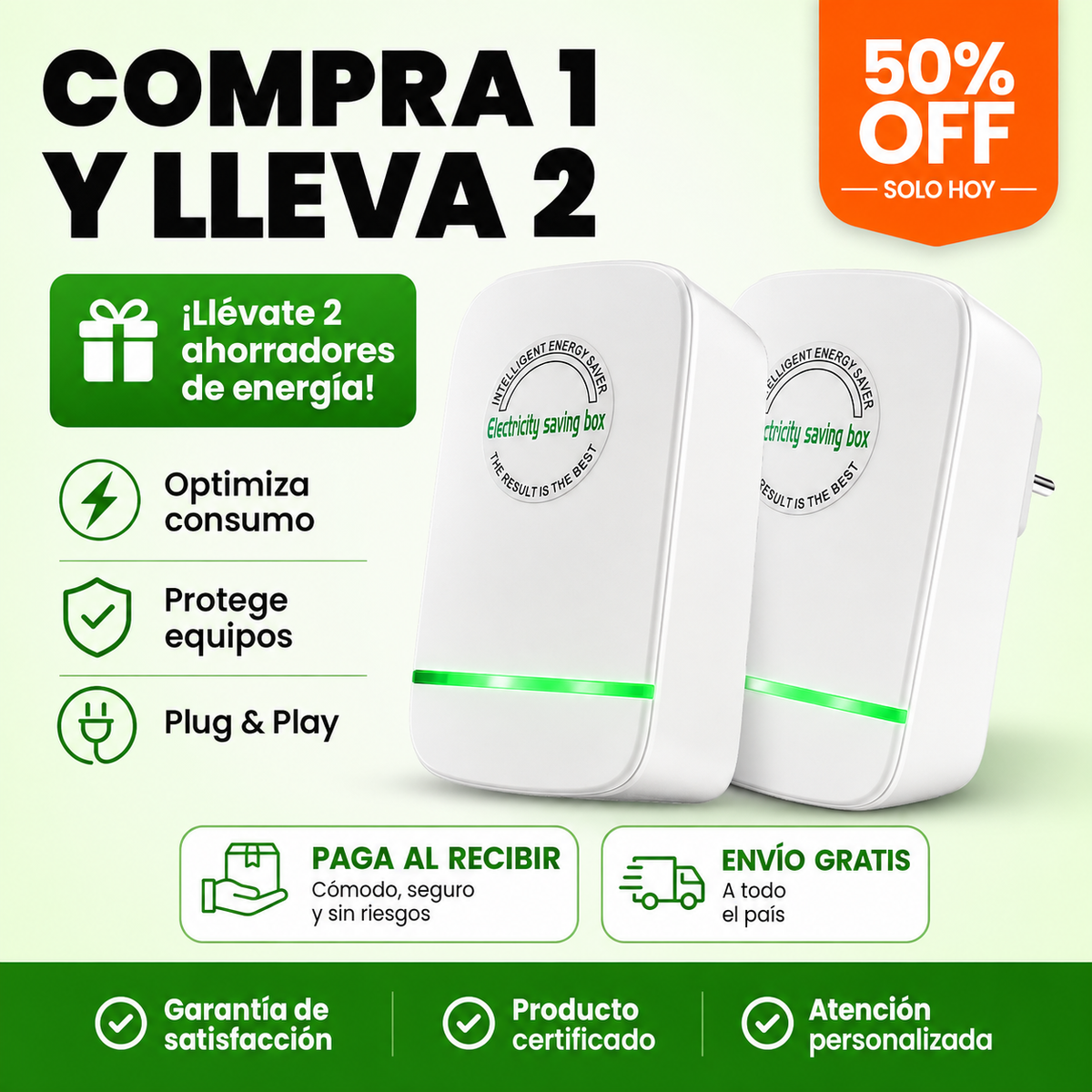 PROMO 2x1 🔥 Ahorrador de Energía Inteligente — EnergyGuard