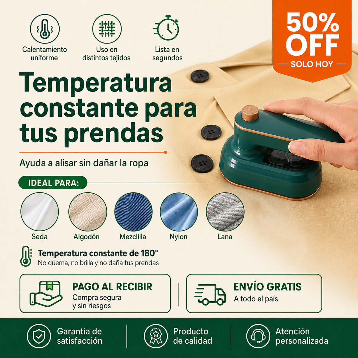PROMO 🔥 VaporGO — Plancha de Ropa Portátil + Regalo