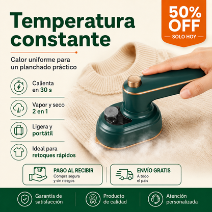 PROMO 🔥 VaporGO — Plancha de Ropa Portátil + Regalo