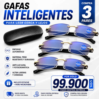 PROMO 3x1: 🔥 LLEVA 3 Y PAGA 1 🔥 Gafas de Aumento Inteligente TR90 + Kit GRATIS