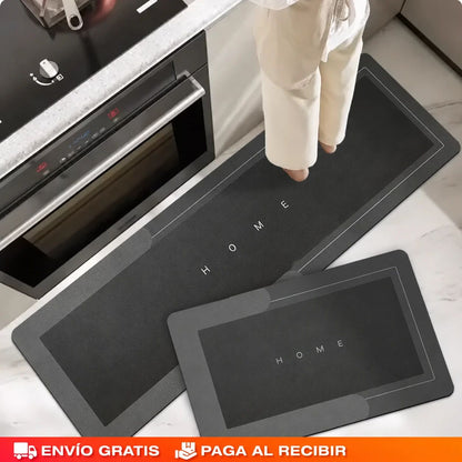 Alfombras Antideslizantes Súper Absorbentes para Cocina y Baño – Combo x2